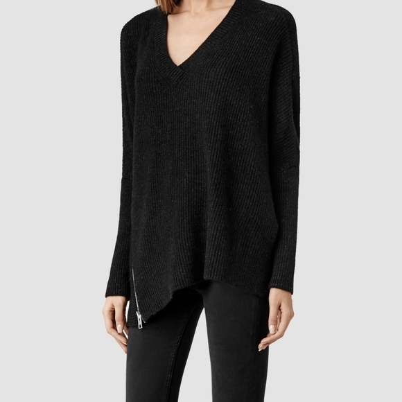 AllSaints Asymmetrical Able Knit Sweater - Picture 11 of 11